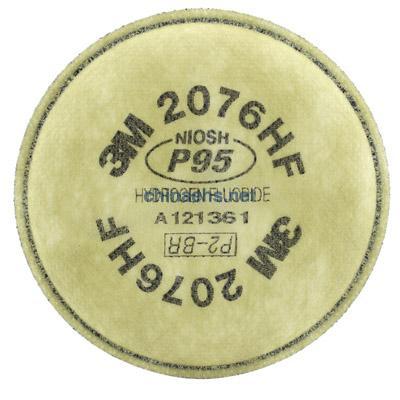 3M 2076HF P95氟化氢酸性气体异味颗粒物滤棉