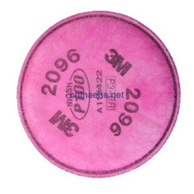 3M 2096 P100颗粒物及酸性气体滤棉