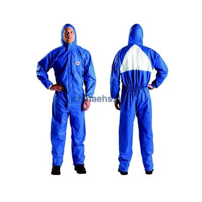 3M4530 蓝色带帽连体防护服