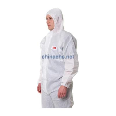 3M 4545白色带帽连体防护服（Type5&6类防护）原4650A
