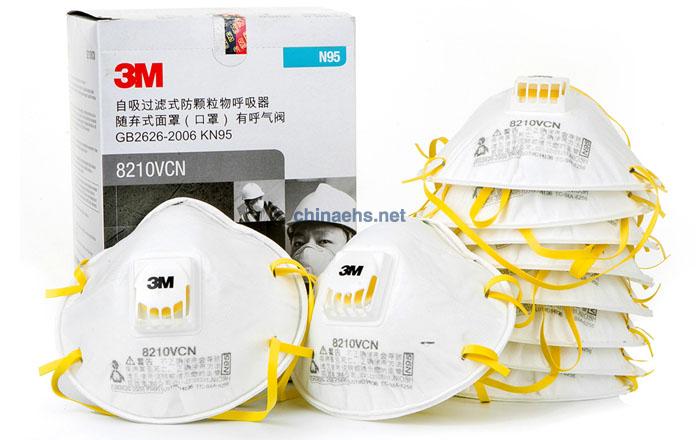 3M8210V N95带呼吸阀防尘口罩 包装