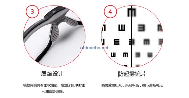 3M 11394 防雾舒适型防护眼镜