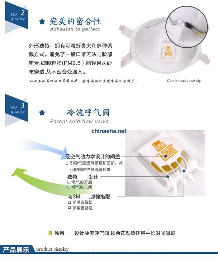 3M 8512 N95焊接用防护口罩