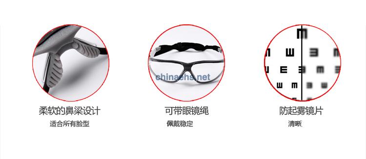 3M 11394 防雾舒适型防护眼镜