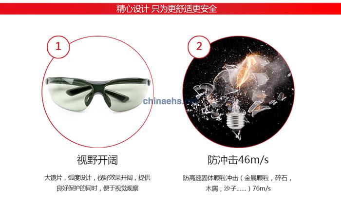 3M 1790G 防冲击浅绿色镜片防护眼镜